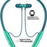 Pluggone Bluetooth in Ear Neckband with 50H of Playtime, 3 EQ Modes, ENC for Calling, Low Latency(Upto 50ms), 10mm Driver, BT v5.3(Ice Blue)