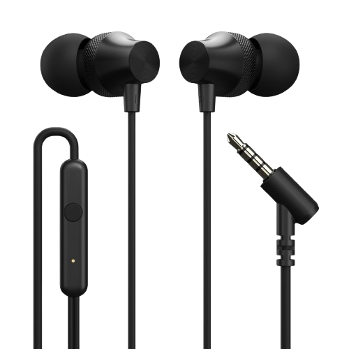 Pluggone Wired In-Ear Earphones with Mic & 3.5mm Audio Jack