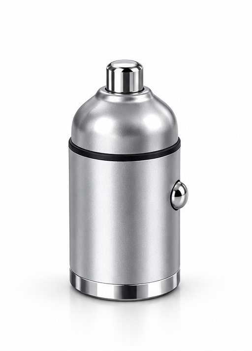 PluggOne Compact 30W Dual Port Metallic Car Charger