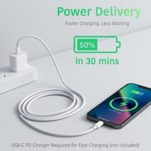 Pluggone Type C to Lightning cable fast charging compatible iPhone with 50 percent in 30 mins