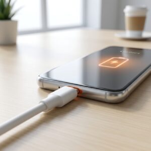 Pluggone white type c cable intelligent fast charging with low temperature heat dissipation